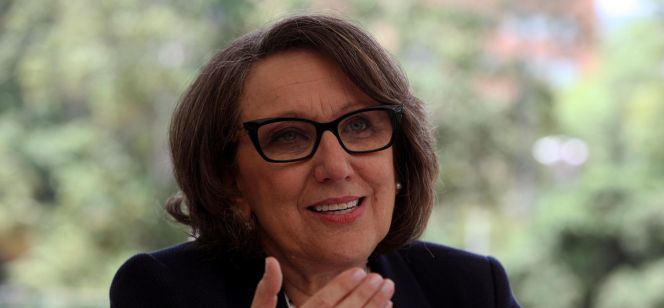 Rebeca Grynspan, durante una entrevista con EFE en Medellín (Colombia).