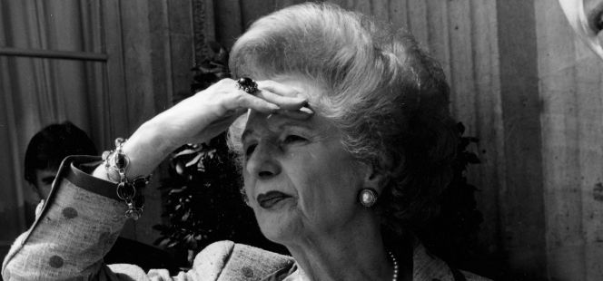 La 'expremier' conservadora británica, Margaret Thatcher.