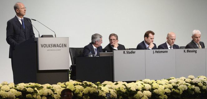 El director del Consejo de Supervisión de Volkswagen, Hans Dieter Pötsch