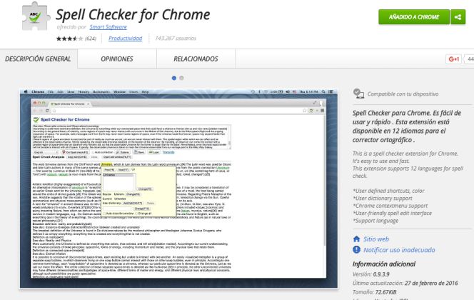 Tres extensiones para Chrome que permiten corregir textos