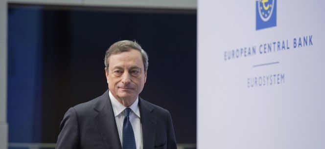 El presidente del Banco Central Europeo (BCE), Mario Draghi, ofrece una rueda de prensa en la sede del BCE en Fráncfort, Alemania. EFEArchivo