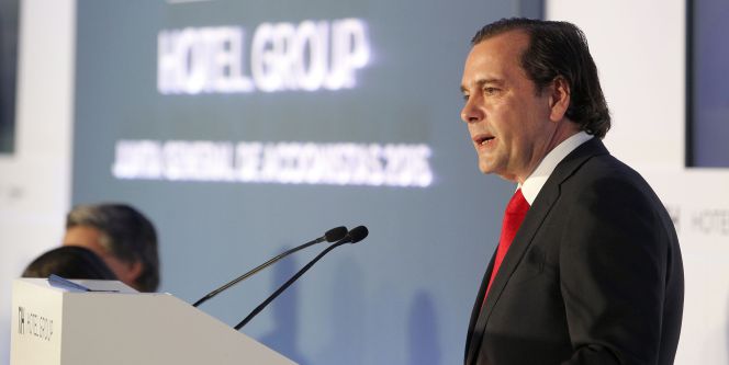 Federico González Tejera en la pasada junta de accionistas de NH.