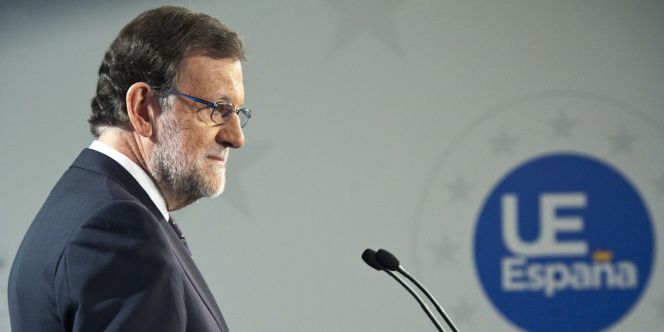 El presidente del Gobierno español en funciones, Mariano Rajoy, durante una rueda de prensa.
