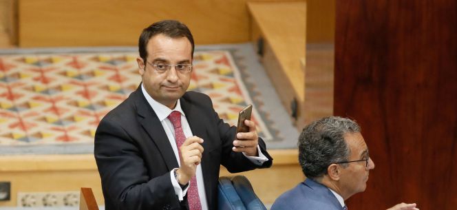 Dvd 795 07716rn Daniel Ortiz, imputado en la Púnica, durante el pleno de la Asamblea de Madrid.rn