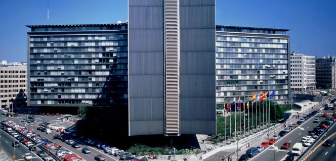Edificio Berlaymont, sede en Bruselas de la Comisión Europea