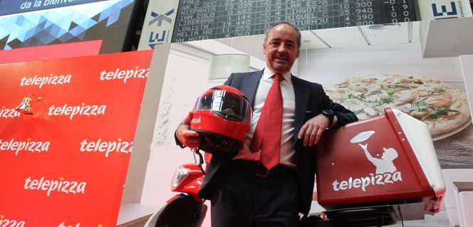 Pablo Juantegui en la salida a Bolsa de Telepizza.