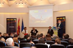 Vista de la presentación de Lánzate, en Madrid.