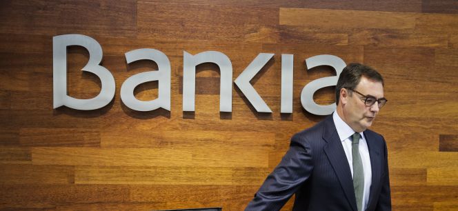 GRA023. MADRID, 22072016.- El consejero delegado de Bankia, José Sevilla, durante la rueda de prensa en la que ha informado sobre los resultados de la empresa que obtuvo un beneficio neto de 481 millones de euros en la primera mitad del ejercicio, un 13,4 % menos que un año antes.,