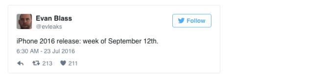 Ponen fecha al lanzamiento del iPhone 7