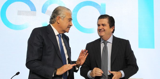 José Bogas, consejero delegado de Endesa y el presidente, Borja Prado.