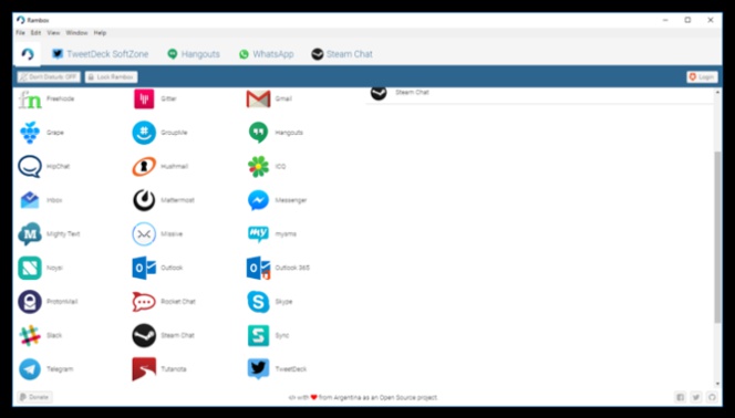 WhatsApp, Hangouts, Skype, Telegram, Slack, etc. toda la mensajería en una sola ventana del PC