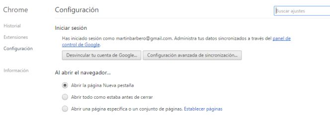 Consigue que las pestañas de tu última sesión se abran al ejecutar Chrome