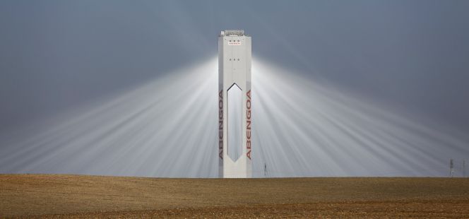 Planta solar de Abengoa en Andalucía.
