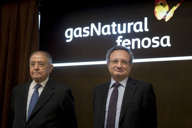 El presidente de Gas Natural Fenosa, Salvador Gabarró (i), y el consejero delgado, Rafael Villaseca. EFEArchivo