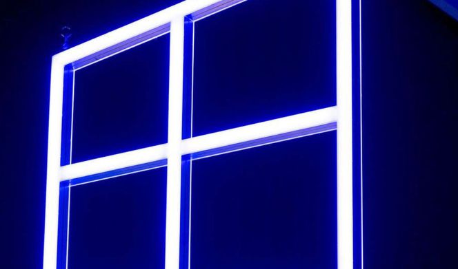 LOgotipo de Windows 10 iluminado