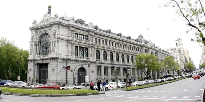 Vista de la fachada del Banco de España.