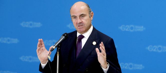 El ministro de Economía en funciones, Luis de Guindos.