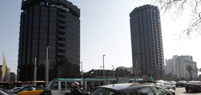 Sede de Caixabank en la avenida Diagonal de Barcelona.