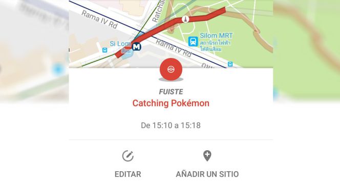Google Maps ya registra si sales a cazar en Pokémon GO