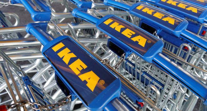 Carritos de Ikea en un establecimiento de Francia.