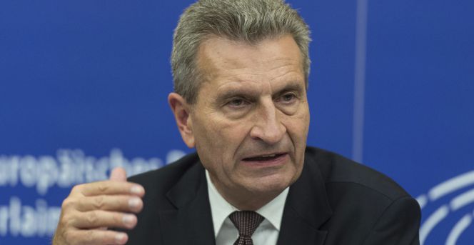 El comisario de Sociedades Digitales, Günther Oettinger.