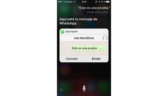 WhatsApp ya se puede usar con la voz en los iPhone con iOS 10 gracias a Siri