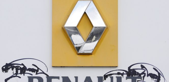 Logotipo del constructor francés de automóviles Renault.