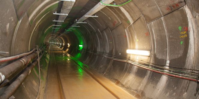 Túnel de 8,5 kilómetros de la interconexión eléctrica por los Pirineos.