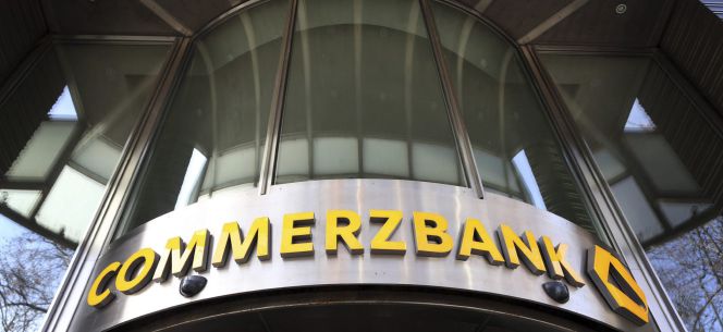 Vista de las oficinas del Commerzbank en Düsseldorf, Alemania.