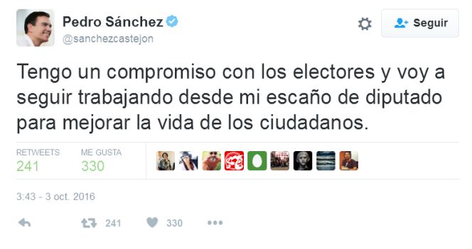 Javier Fernández rechaza la repetición de las elecciones generales