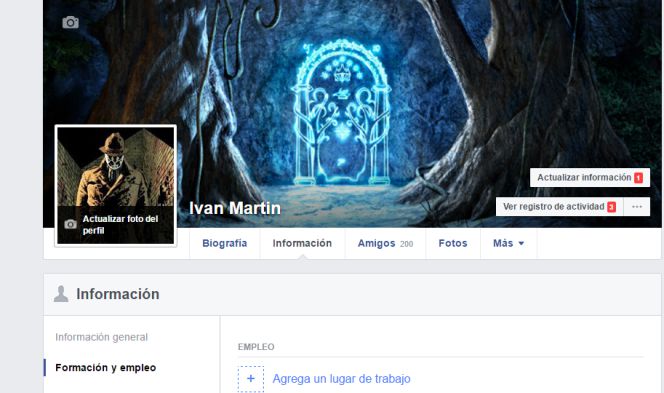 Cambio de foto de perfil en Facebook