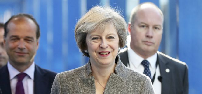 La primera ministra británica, Theresa May.
