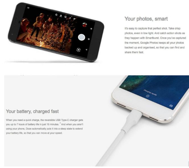 Imágenes reales de Google Pixel