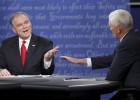 Kaine hizo de Trump y Pence se vio en apuros para defender a su jefe Kaine hizo de Trump y Pence se vio en apuros para defender a su jefe