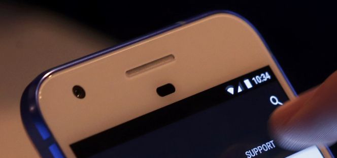 El teléfono Pixel, de Google, en la presentación del martes.