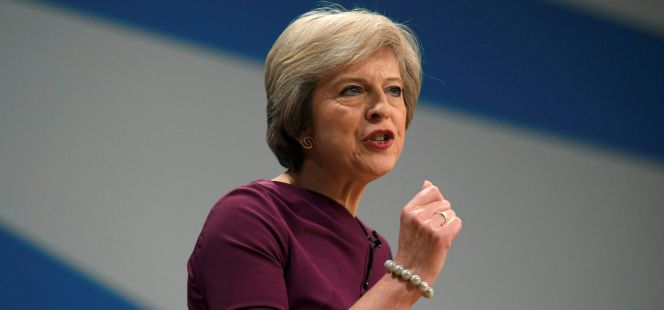 La primera ministra británica, Theresa May.