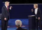 Clinton gana y Trump aguanta el tipo en un tenso debate Clinton gana y Trump aguanta el tipo en un tenso debate