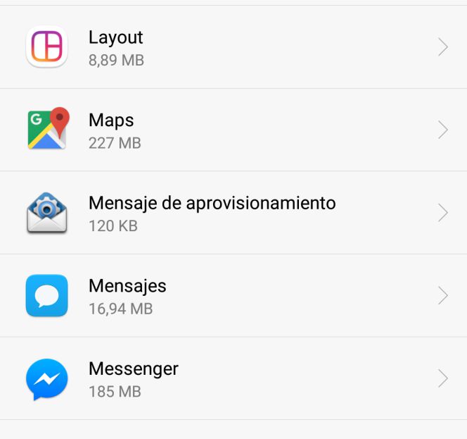 Aplicaciones Ajustes Android