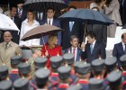 Los Reyes presiden el desfile con un Gobierno en funciones Los Reyes presiden el desfile con un Gobierno en funciones