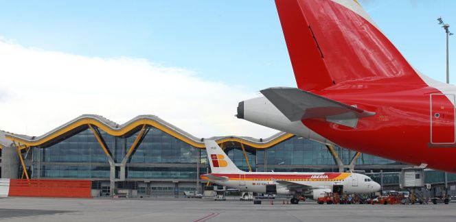 Aviones de Iberia en el aeropuerto Adolfo Suárez Madrid-Barajas.