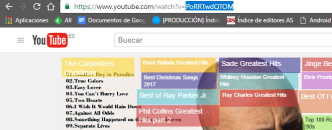 Vídeo de YouTube con código