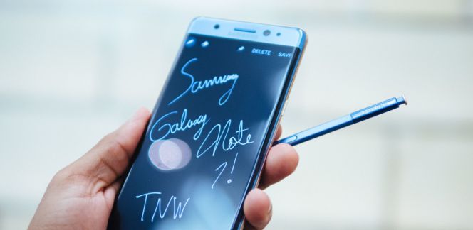 Samsung Galaxy Note 7 en uso