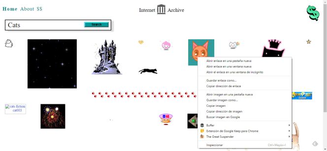 GIFs en la web GifCities