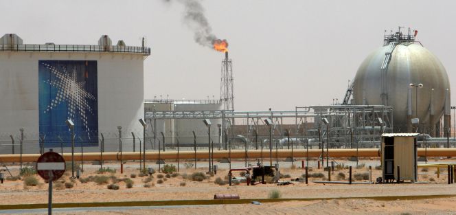 Yacimiento petrolífero de Khurais, en Arabia Saudí.