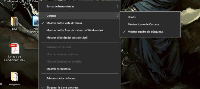 Previsualización Cortana en Windows 10