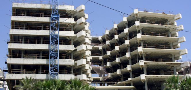 Viviendas en construcción en Estepona (Málaga).