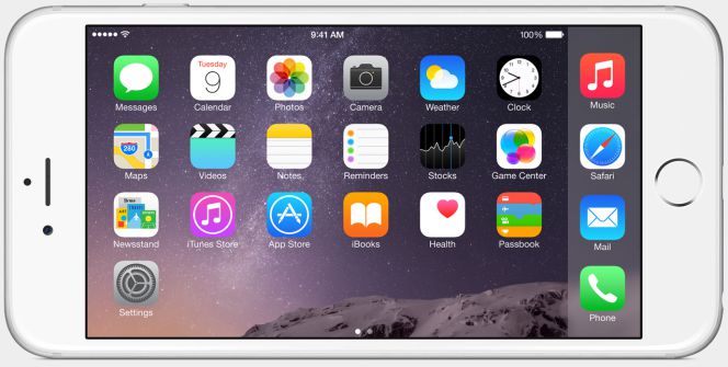 iPhone 6 Plus en horizontal