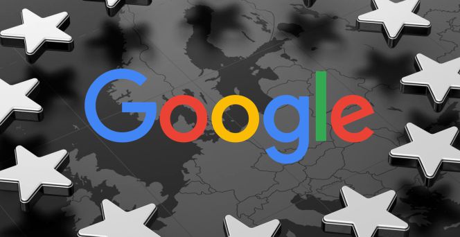 Logotipo de Google con estrellas