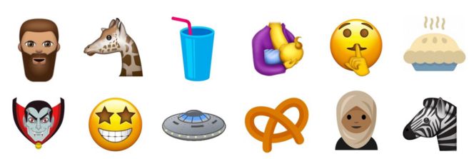 Nuevos emoji en Unicode 10