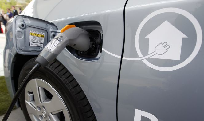 Recarga de un vehículo eléctrcio